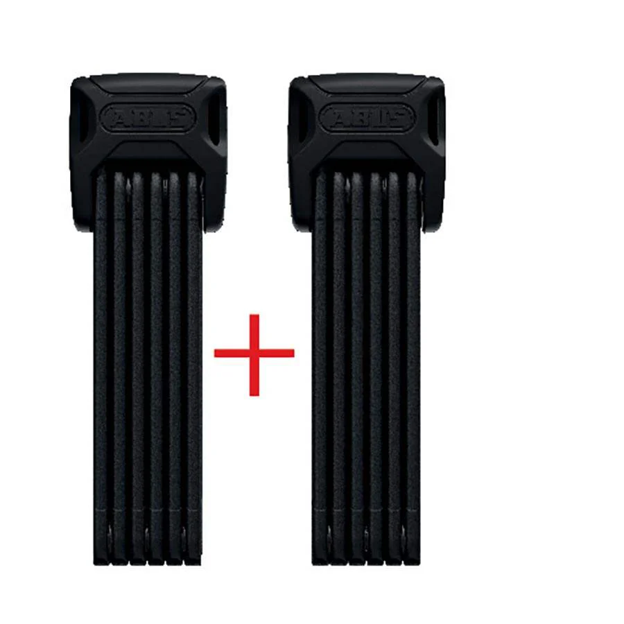 ABUS Bordo XPlus 6000K TwinSet – High-Security Folding Bike Lock Set, Keyed Alike