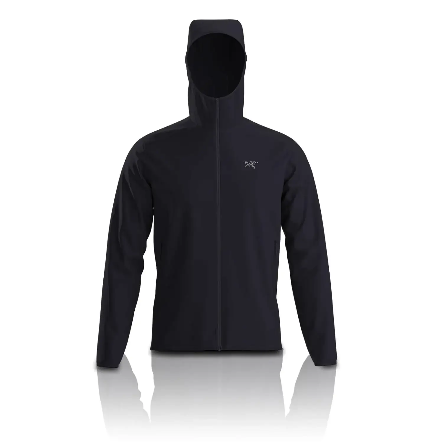 Arc'teryx Kyanite Lightweight Hoody M – Black | Men's Stretch Fleece Midlayer with Torrent Fabric & Kissing Zipper Chin Guard