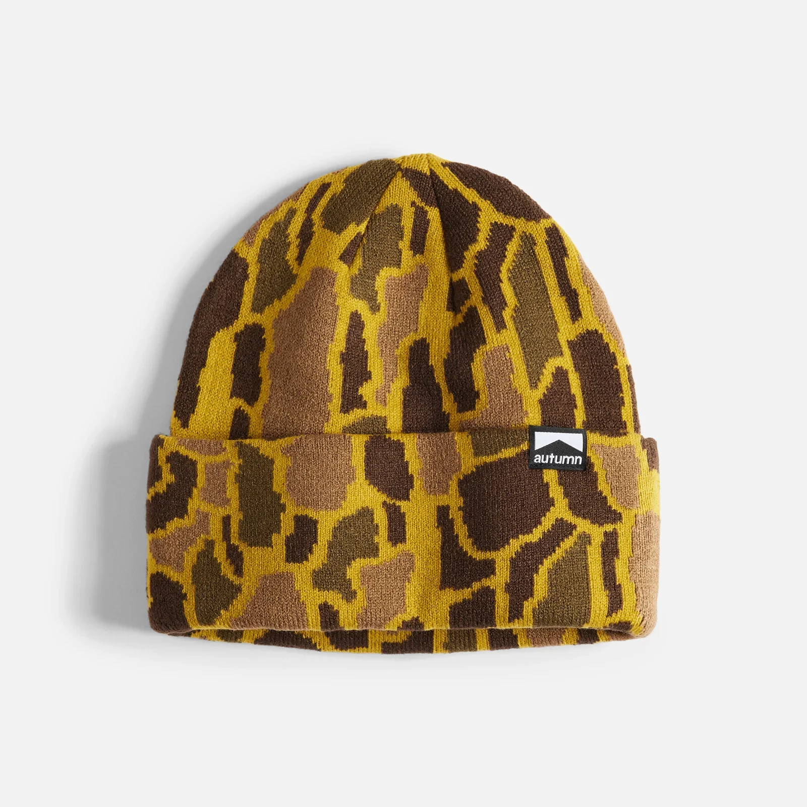 Autumn Treebark Beanie – Four-Color Knit - Image 4