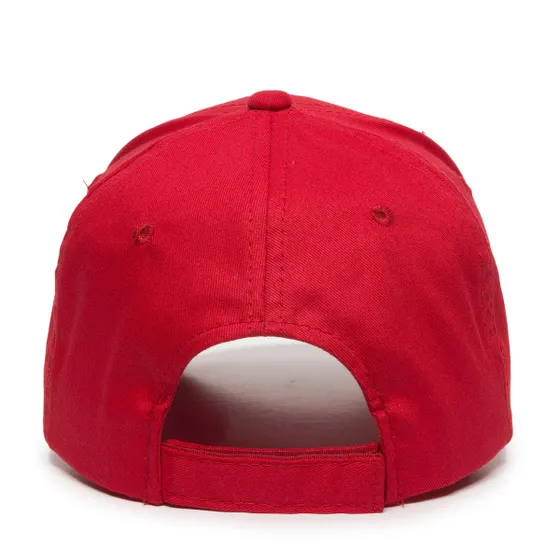 Outdoor Cap BCT-600 Structured Brushed Cotton Twill Solid Back Cap – Adjustable Hook/Loop Closure - Image 3