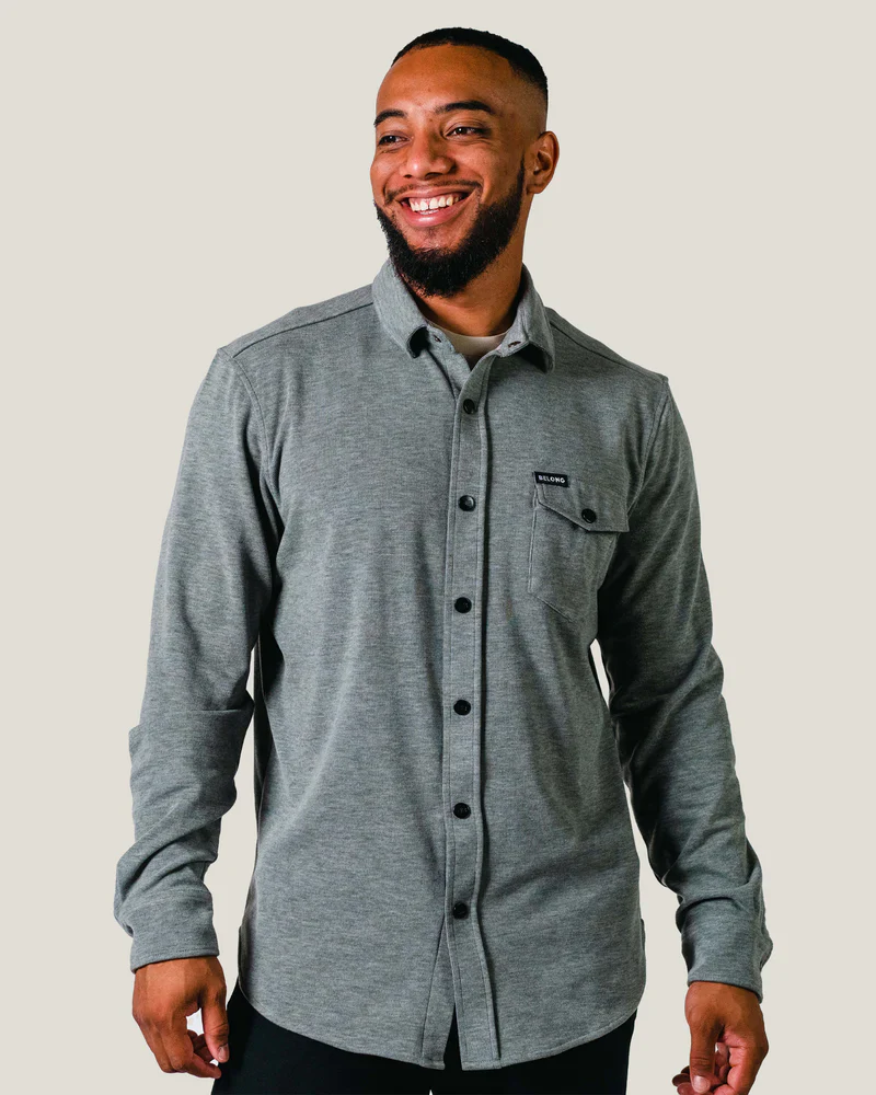 Belong Sherman Fleece Button-Up – Men’s Cozy Stretch Fleece Shirt - Image 7