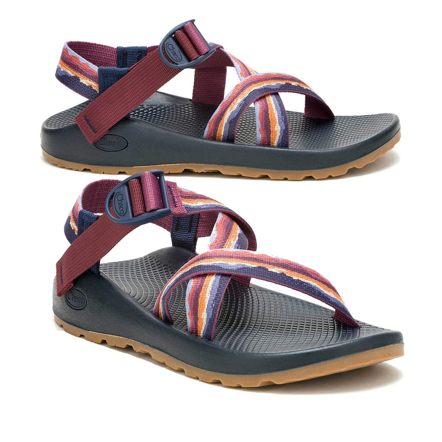 Chaco Z/1 Classic Landscapes Women's Sandals – Highland Maroon, Size 6, for Durable Comfort and Classic Style - Image 3