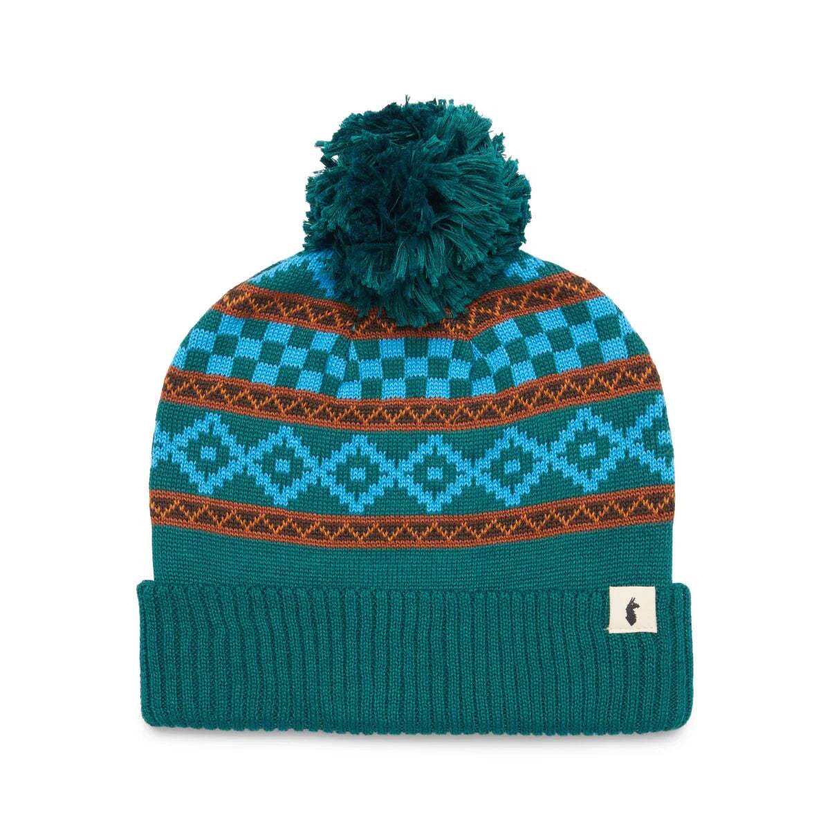 Cotopaxi Cumbre Beanie - Retro-Inspired Knit Beanie with Pom Pom and Soft Fold-Over Cuff - Image 2