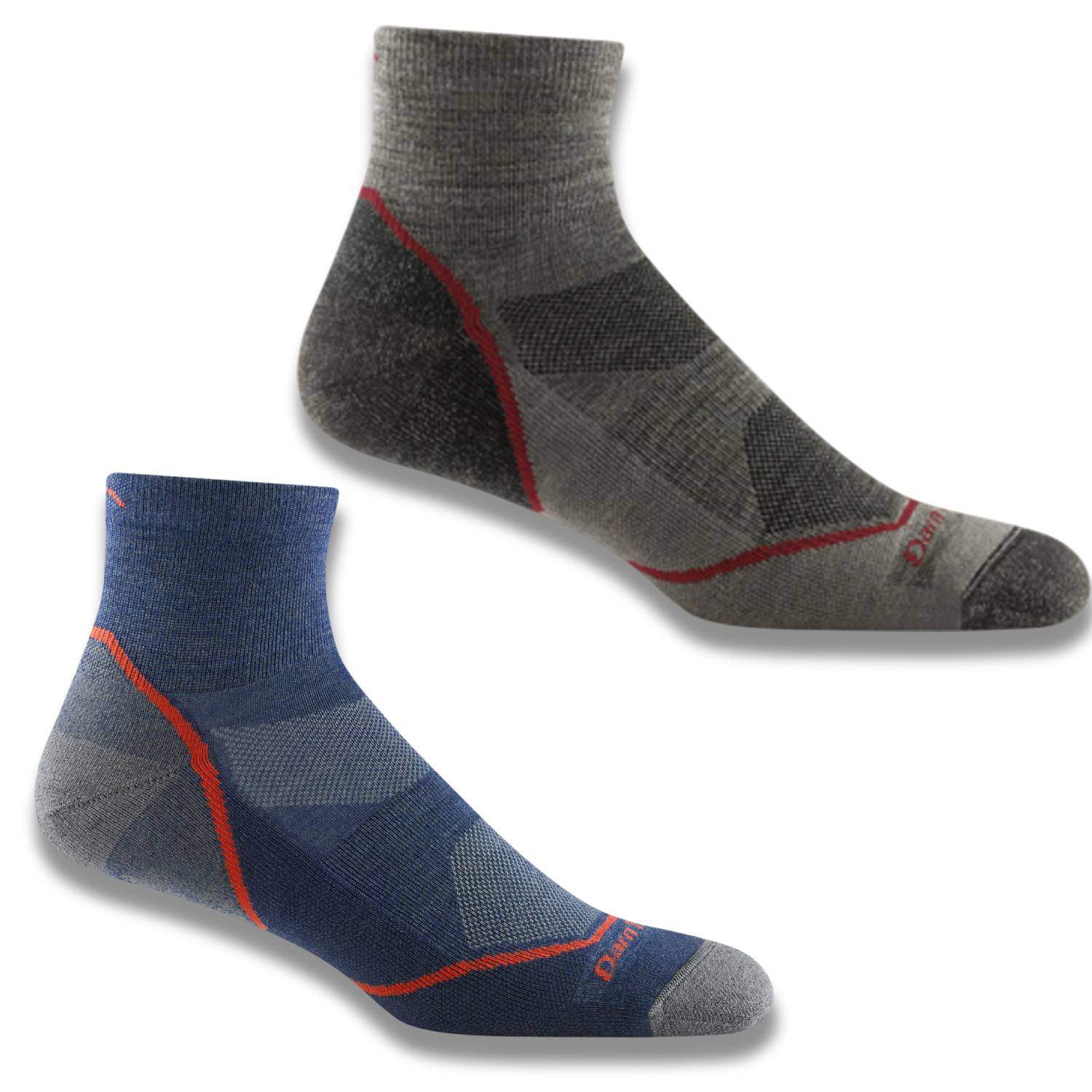 Darn Tough 1991 Light Hiker Quarter Lightweight Sock – Men's: Engineered for Breathability, Durability & All-Day Comfort - Image 2