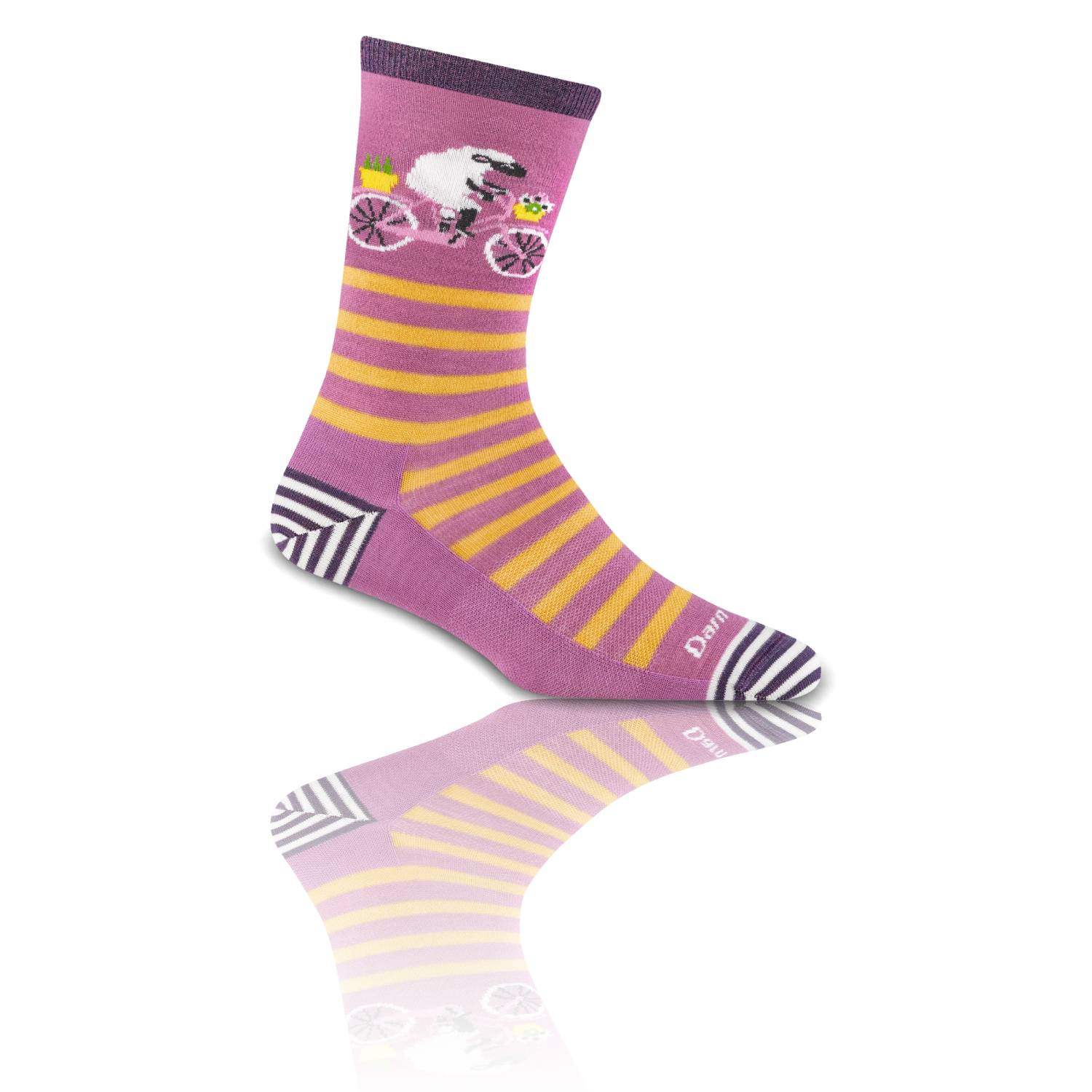 Darn Tough 6037 Animal Haus Crew Lightweight Sock – Women's: Feather-Light, Moisture-Wicking Performance with Seamless Comfort - Image 2