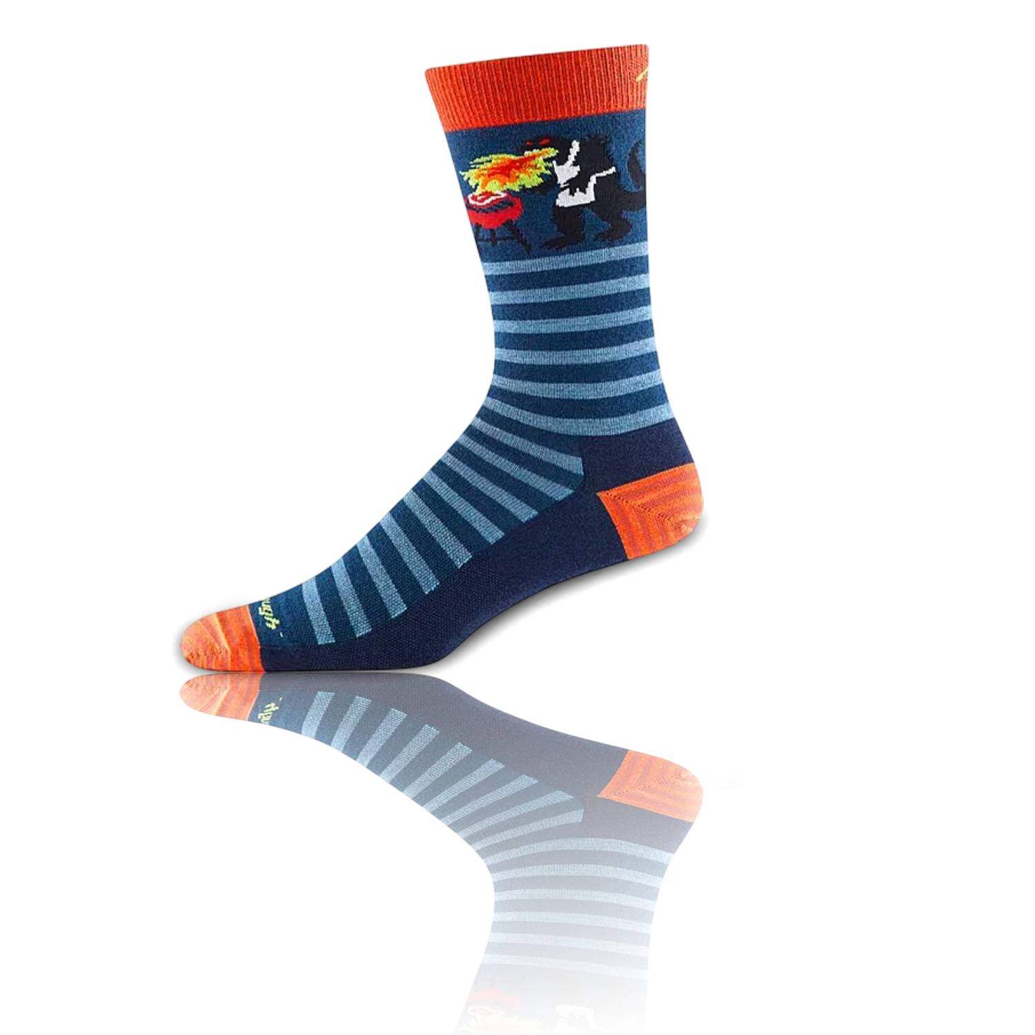 Darn Tough 6066 Animal Haus Crew Lightweight Socks - Men's - Playful, Durable Merino Wool, Seamless, Lightweight Comfort - Image 3