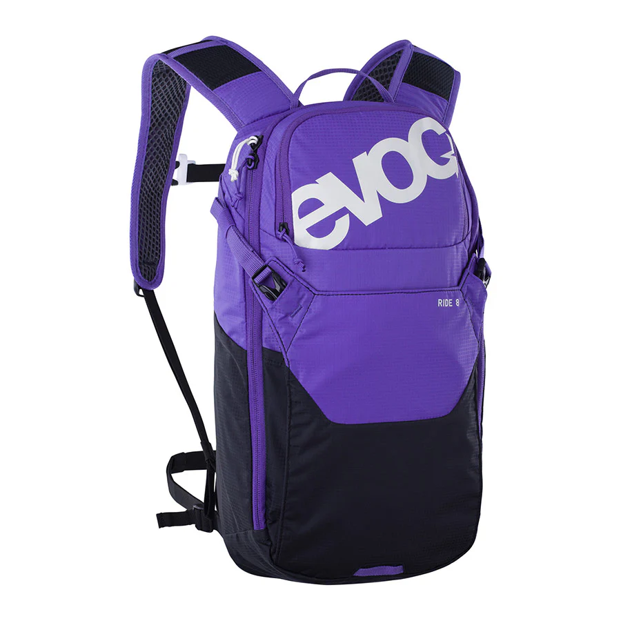 EVOC Ride 8L Hydration Bag Compact Hydration Backpack with Dual Access and Helmet Storage - Image 13