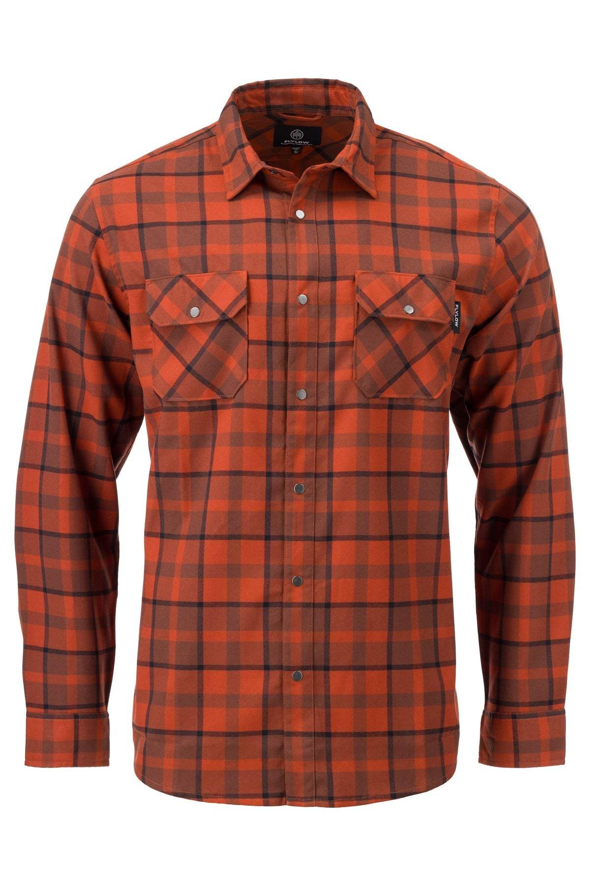 FlyLow Men's Handlebar Temperature Regulating Midlayer Tech Flannel - Image 8