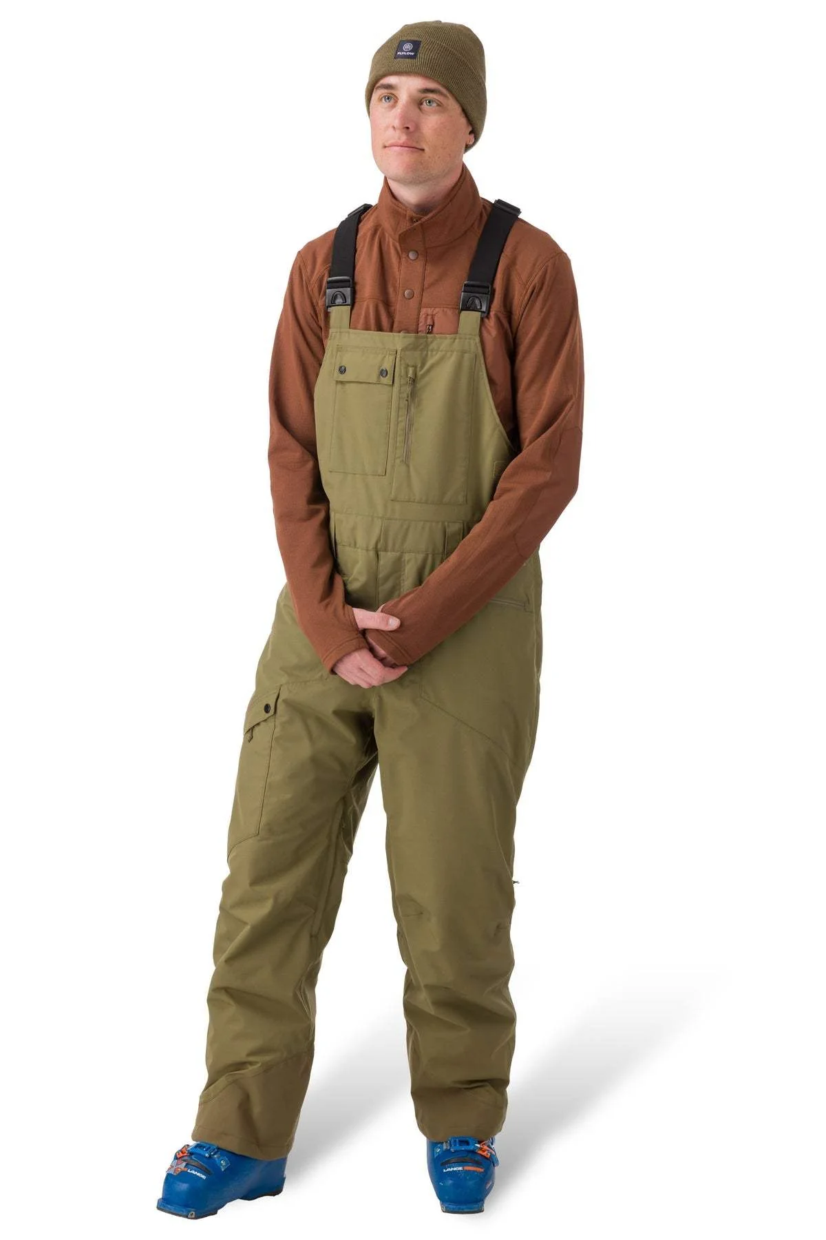 FlyLow Snowman Bib - Men's 2025 | Ultimate Warmth and Protection in an Insulated Ski Bib - Image 7