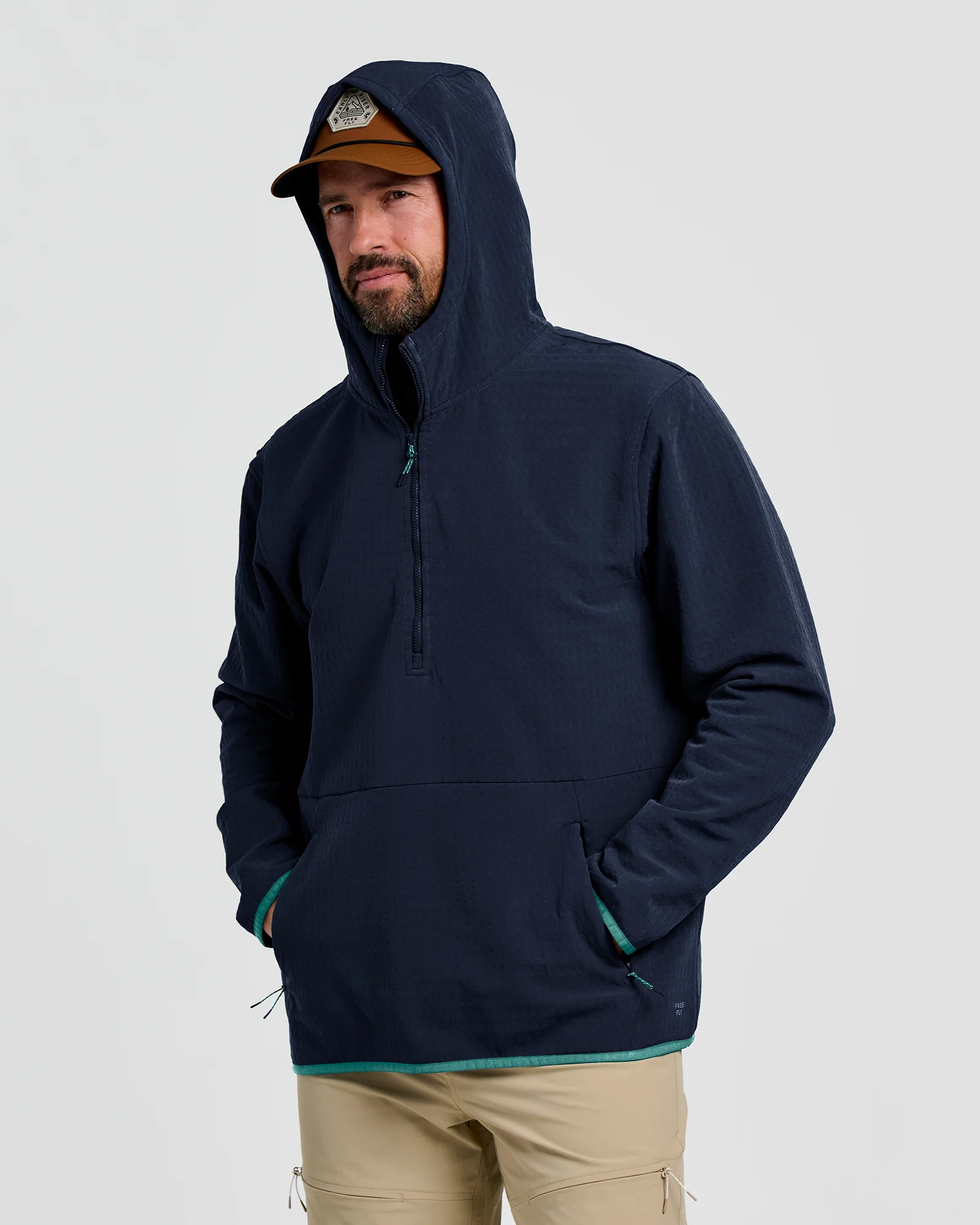 Free Fly Gridback Fleece Anorak Hoodie - Men's - Image 2