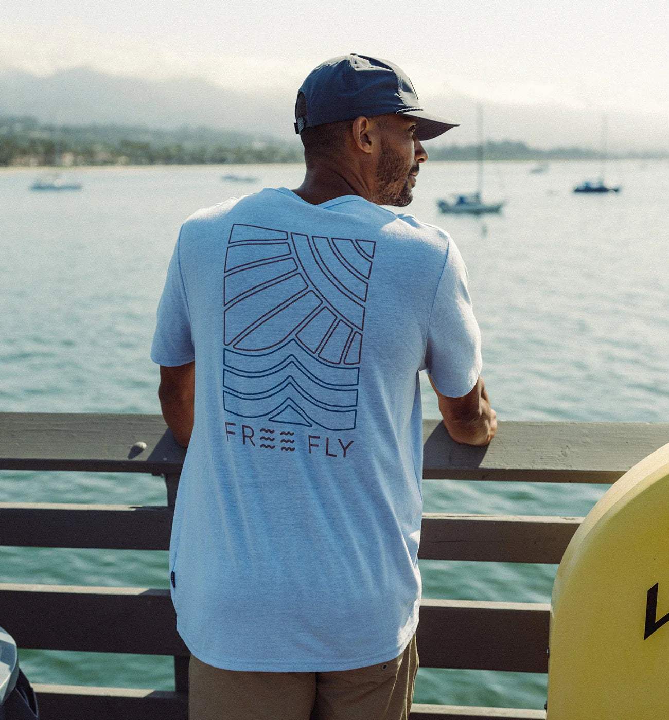 Free Fly Sun & Surf Men's Pocket T-Shirt – Lightweight, Breathable, and UV-Protective Shirt for Active Days Outdoors - Image 3
