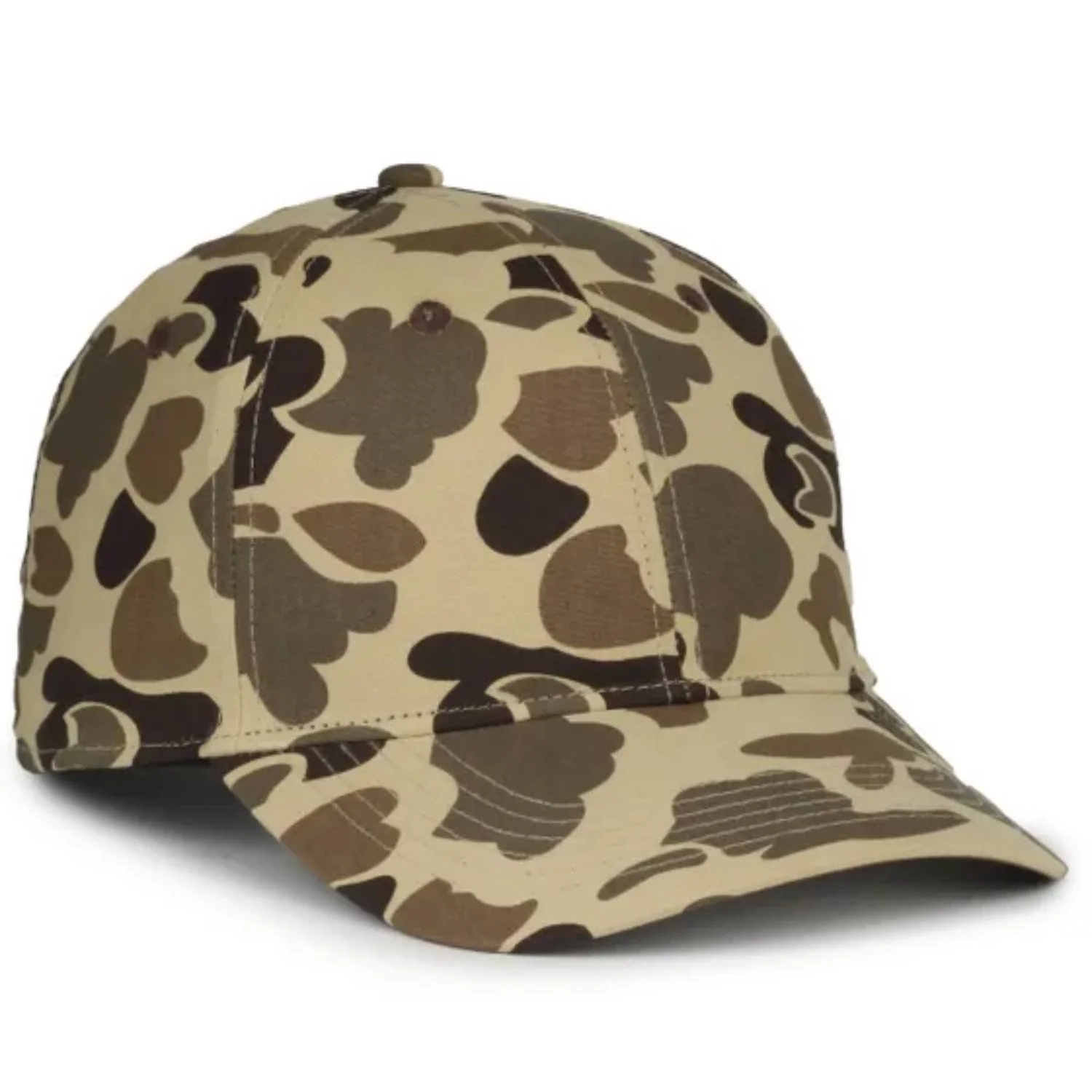 Outdoor Cap GC100 Canvas Camo Hat – Mid Crown Structured Cap with Snapback Closure - Image 2