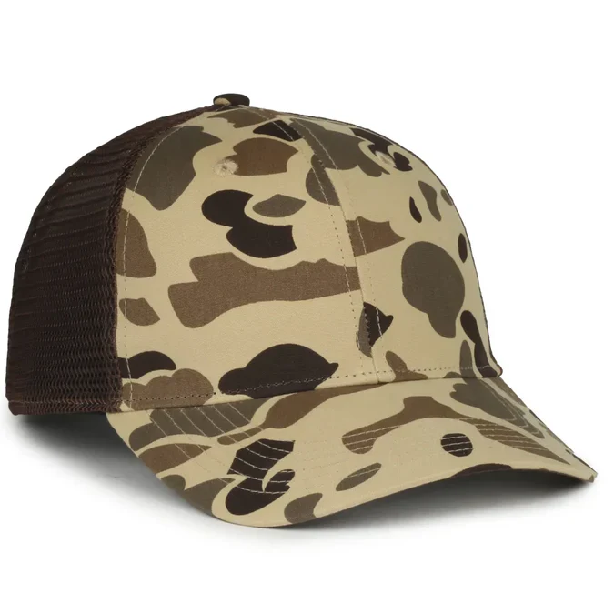 Outdoor Cap GC100 Canvas Camo Hat – Mid Crown Structured Cap with Snapback Closure - Image 4