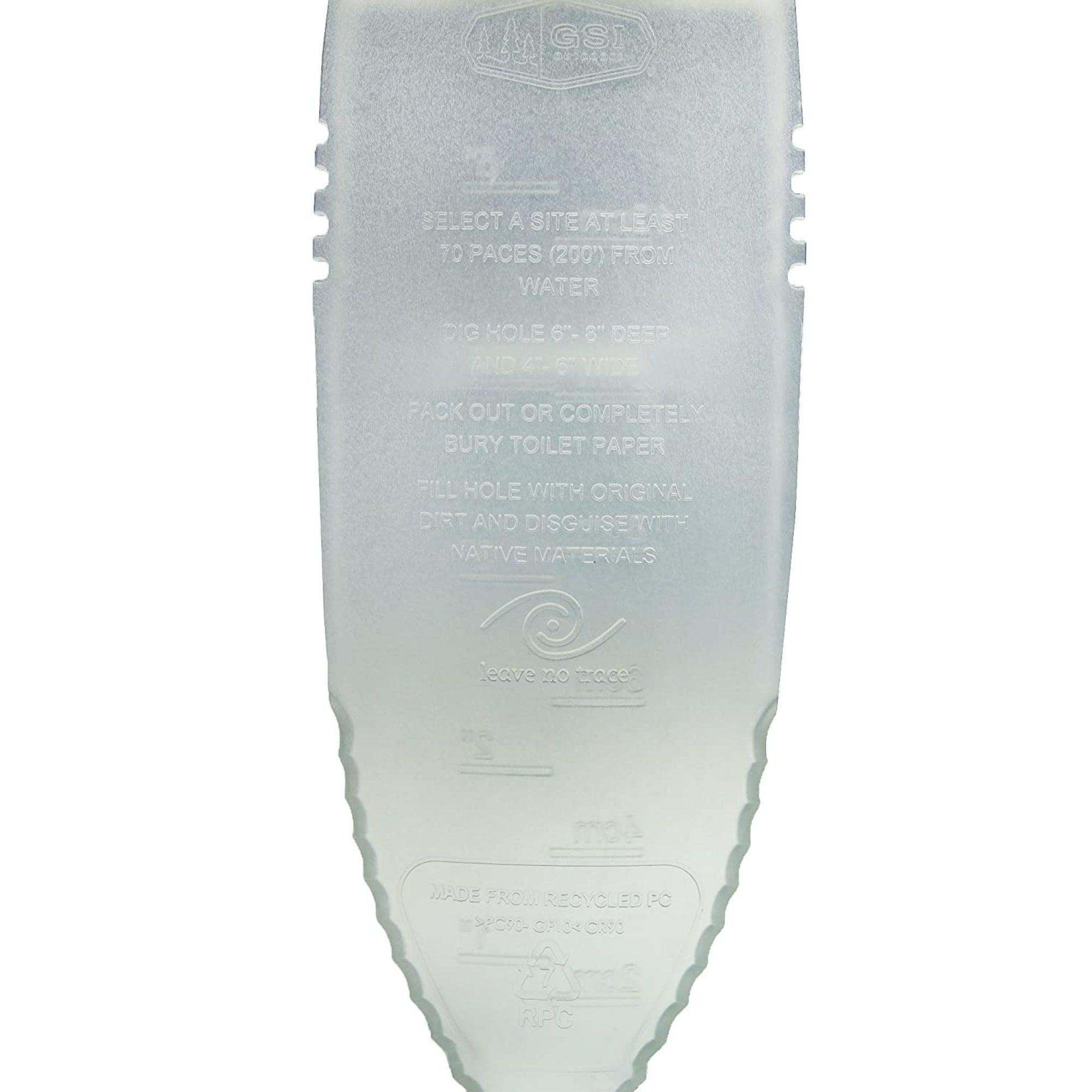 GSI Outdoors Cathole Trowel Serrated Sure-Grip Sanitation Shovel - Image 3