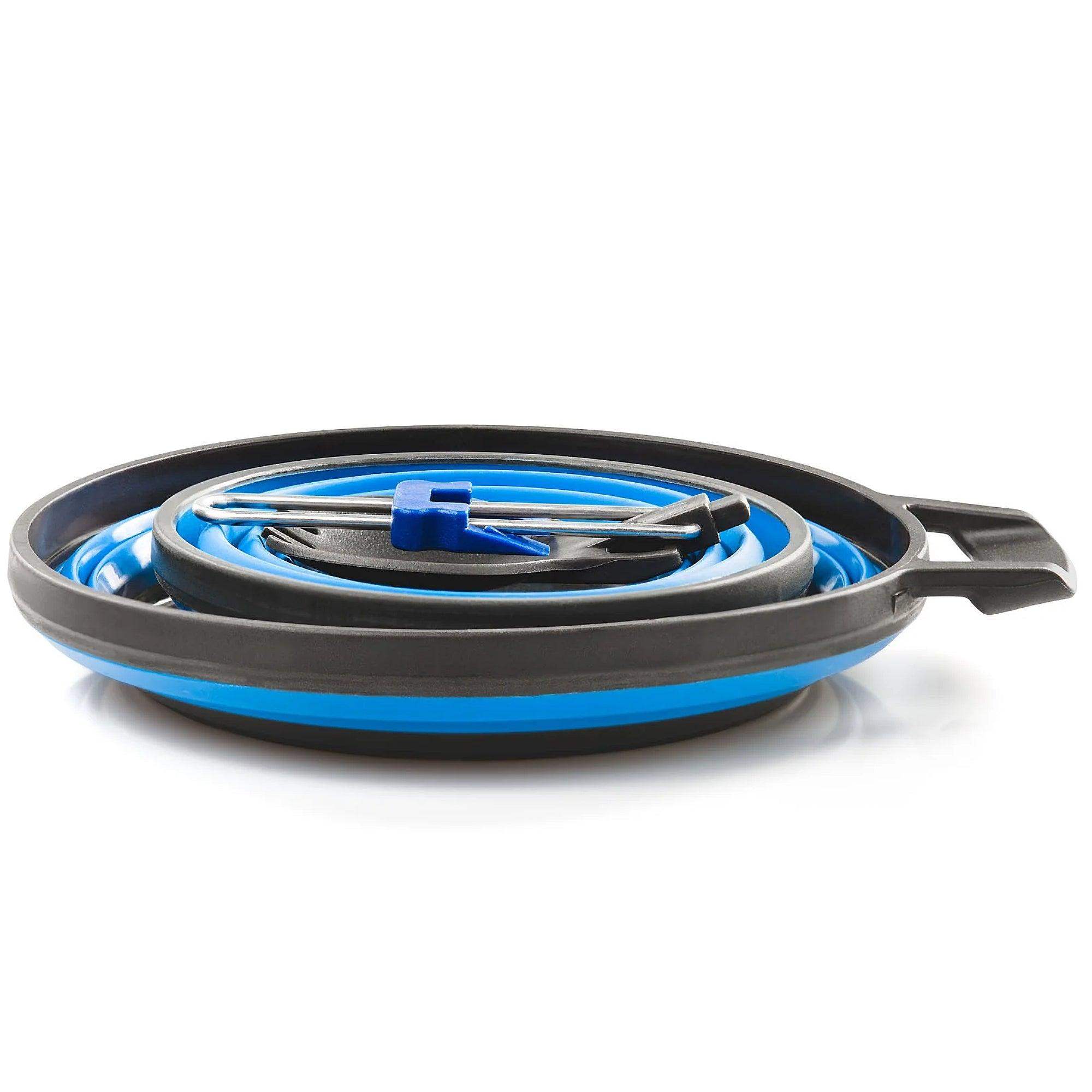 GSI Outdoors Escape 1 Person Table w/ Blue Collapsible Bowl + Cup + Spork - Image 3