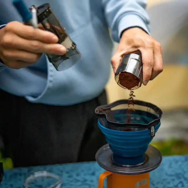GSI Outdoors Gourmet Pourover Java Set – Portable Collapsible Coffee Brewer with Integrated Cup - Image 3