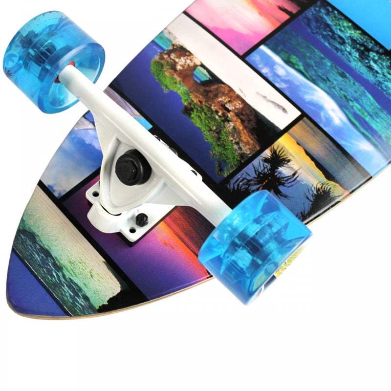 Keystone Skate Paradise Kicktail Island Life – Vibrant, High-Performance Kicktail Longboard for Carving & Cruising - Image 2