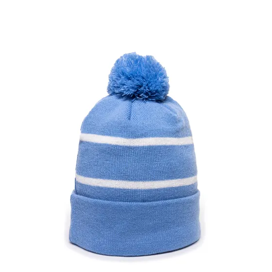 Outdoor Cap KNF-100 Pom Watch Cap Beanie – Acrylic Knit with Fleece Lining & Jacquard Stripes - Image 14