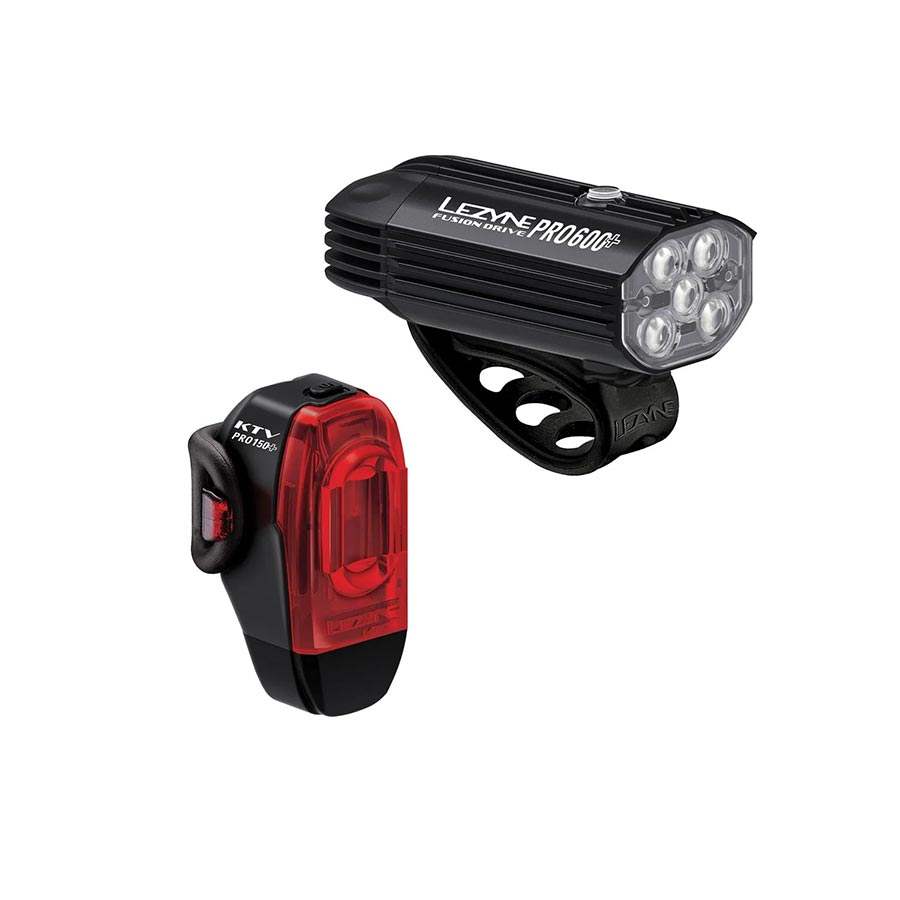 Lezyne, Fusion Drive Pro 600+/KTV Drive Pro+, Light, Set, Black - Image 3