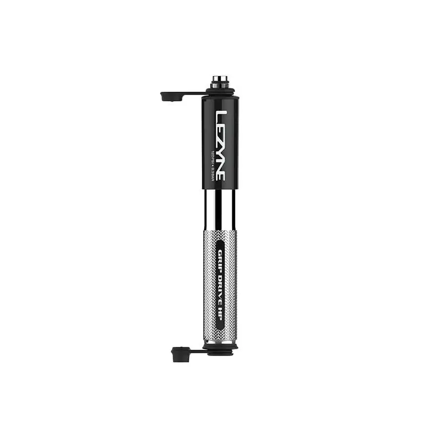 Lezyne, Grip Drive HP, Pump, ABS Flip Chuck, 120PSI, Black, 185mm - Image 3