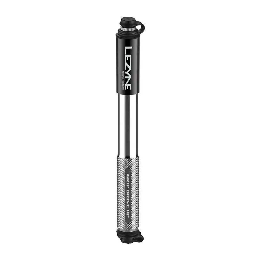 Lezyne, Grip Drive HP, Pump, ABS Flip Chuck, 120PSI, Black, 185mm - Image 5