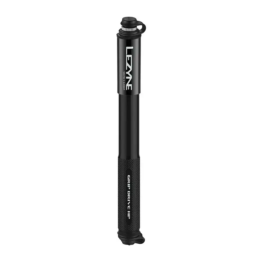 Lezyne, Grip Drive HP, Pump, ABS Flip Chuck, 120PSI, Black, 185mm - Image 6