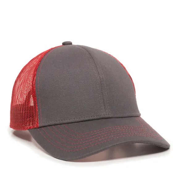 Outdoor Cap MBW-600 Twill Mesh Snapback Hat – Structured Mid-Low Crown Cap with Pre-Curved Visor - Image 7