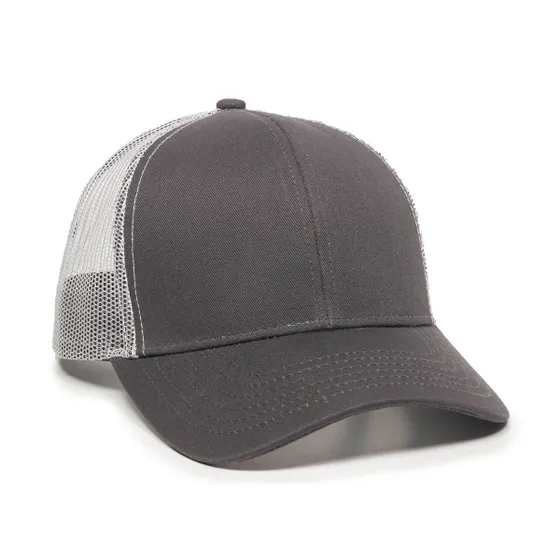 Outdoor Cap MBW-600 Twill Mesh Snapback Hat – Structured Mid-Low Crown Cap with Pre-Curved Visor - Image 8