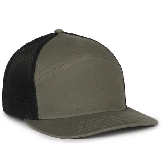 Outdoor Cap 106 Structured 7-Panel Mesh Back Hat – Chino Cotton Twill Front with Snap Closure - Image 4