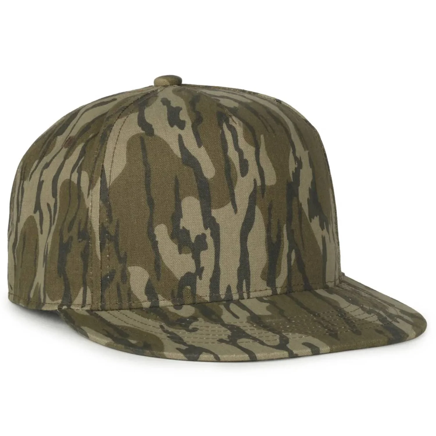Outdoor Cap 511 Camo Hat – 5-Panel High Crown Structured Canvas Cap with Flat Visor - Image 4