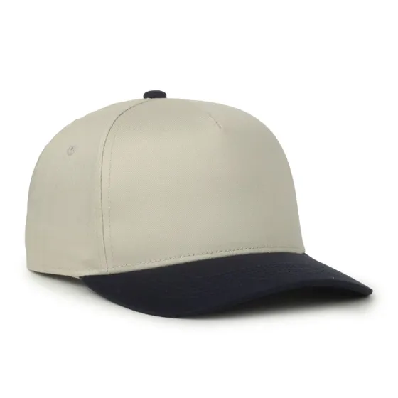 Outdoor Cap 560 Two-Tone 5-Panel Cap – High Crown, Structured Cotton Twill with Comfort Sweatband - Image 5