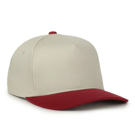 Outdoor Cap 560 Two-Tone 5-Panel Cap – High Crown, Structured Cotton Twill with Comfort Sweatband - Image 8