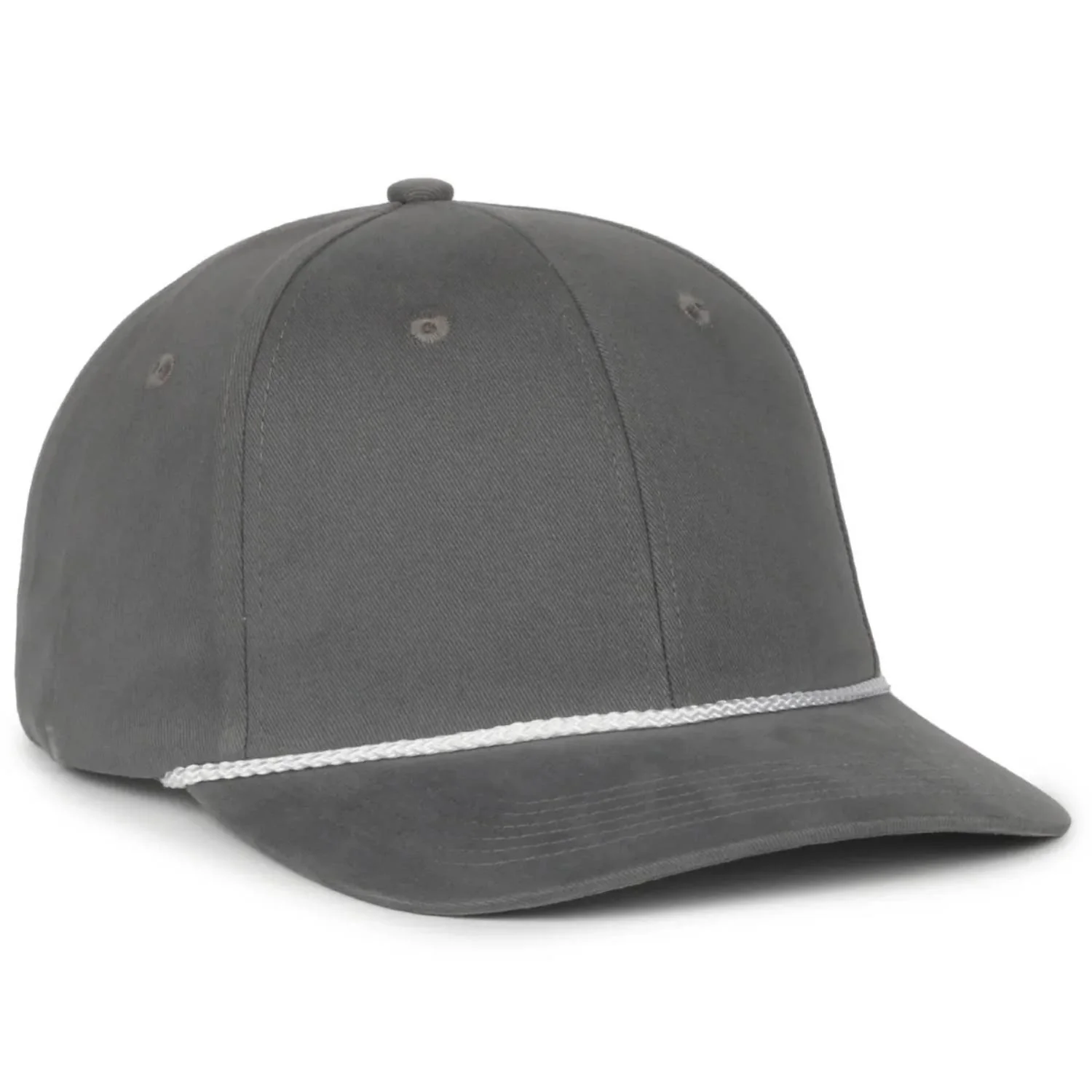 Outdoor Cap 602 Mid Crown Structured Rope Cap – Brushed Cotton Twill with Snapback Closure - Image 5