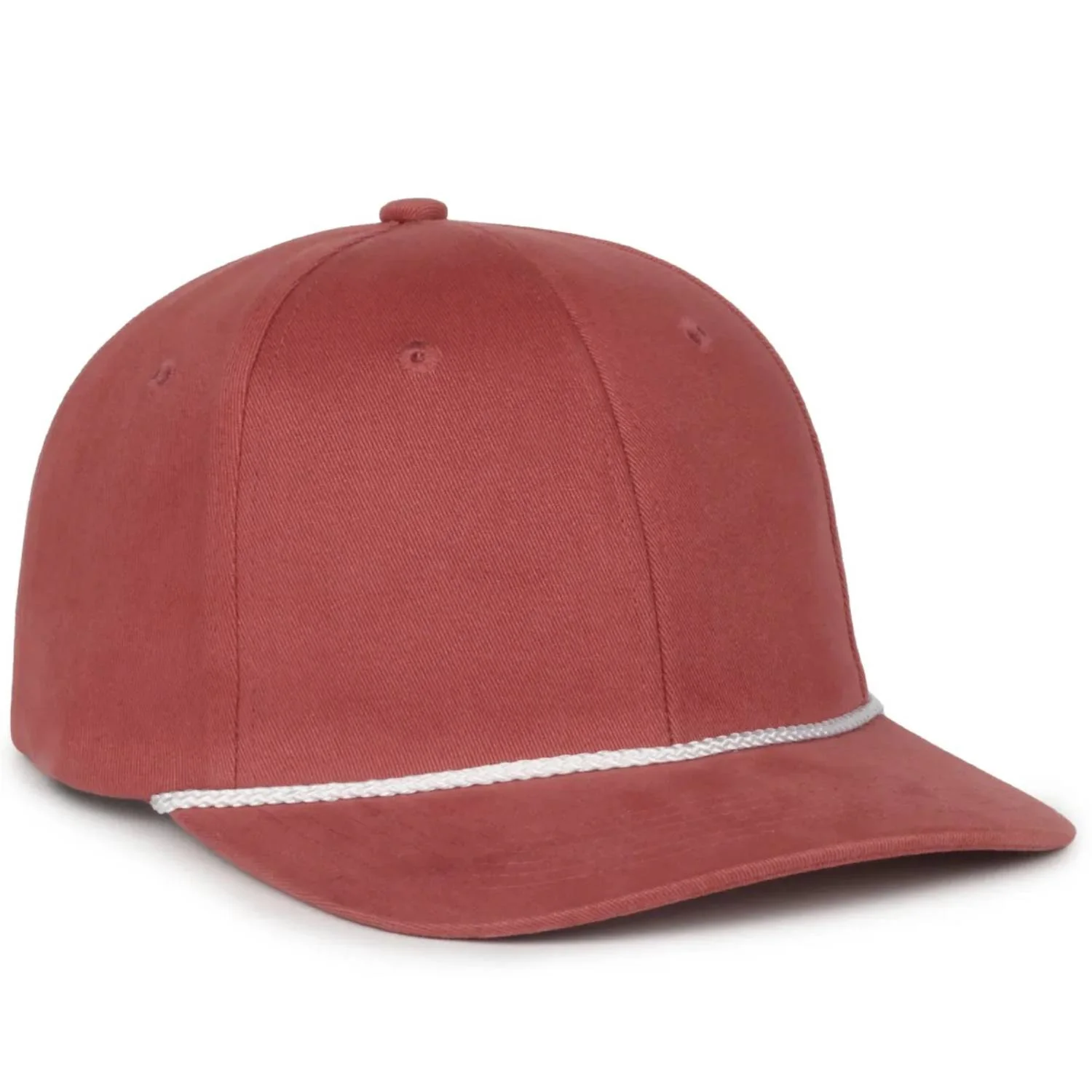 Outdoor Cap 602 Mid Crown Structured Rope Cap – Brushed Cotton Twill with Snapback Closure - Image 7