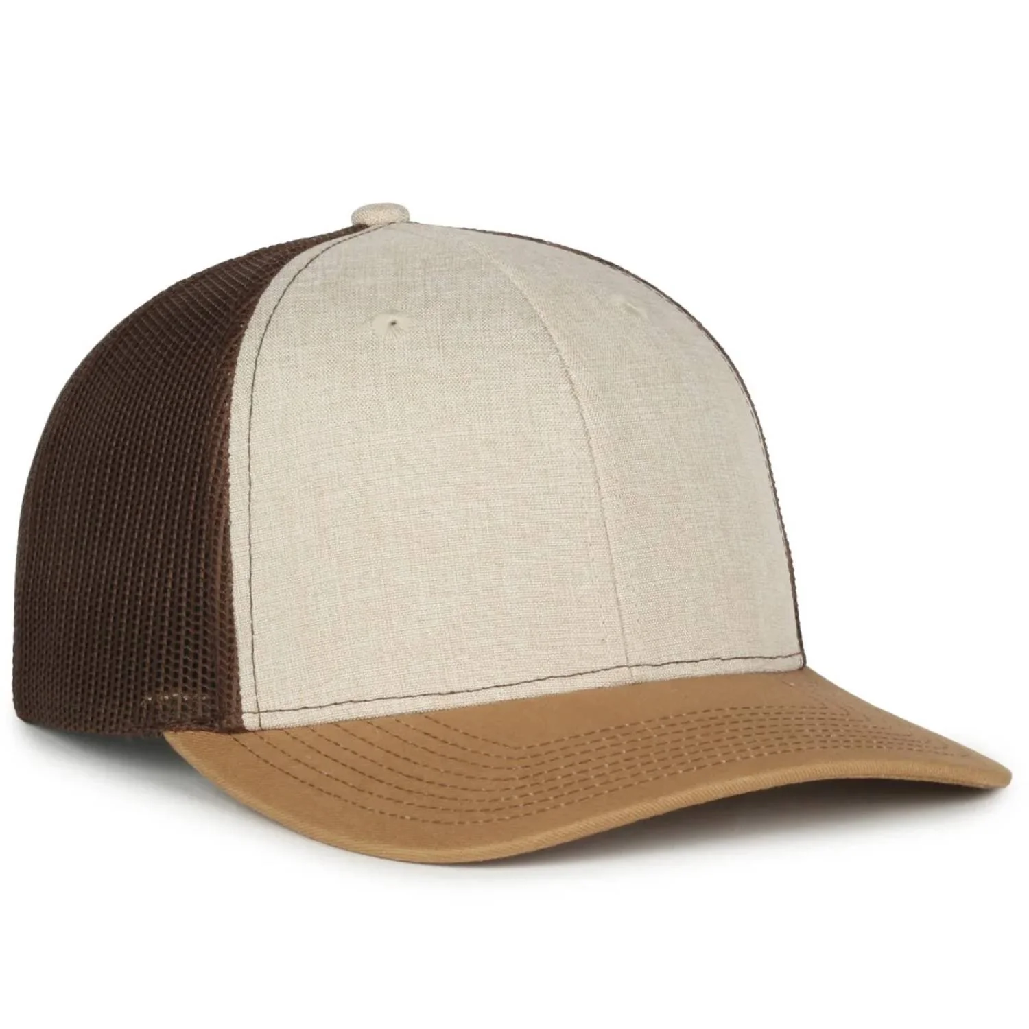 Outdoor Cap OC770 Premium Low Profile Trucker Cap – Pro Round Crown Structured Hat with Mesh Back Panels - Image 21