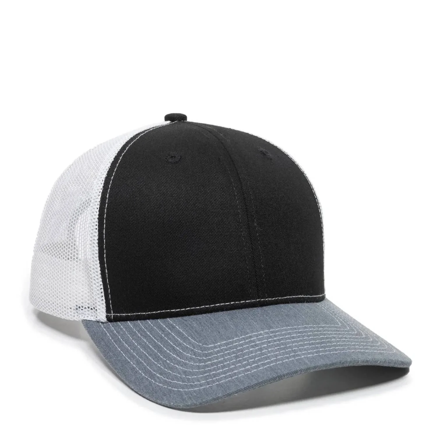 Outdoor Cap OC771 Premium Modern Trucker Cap – Pro Round Crown, Mesh Back, Structured Fit, Adjustable Snapback - Image 2