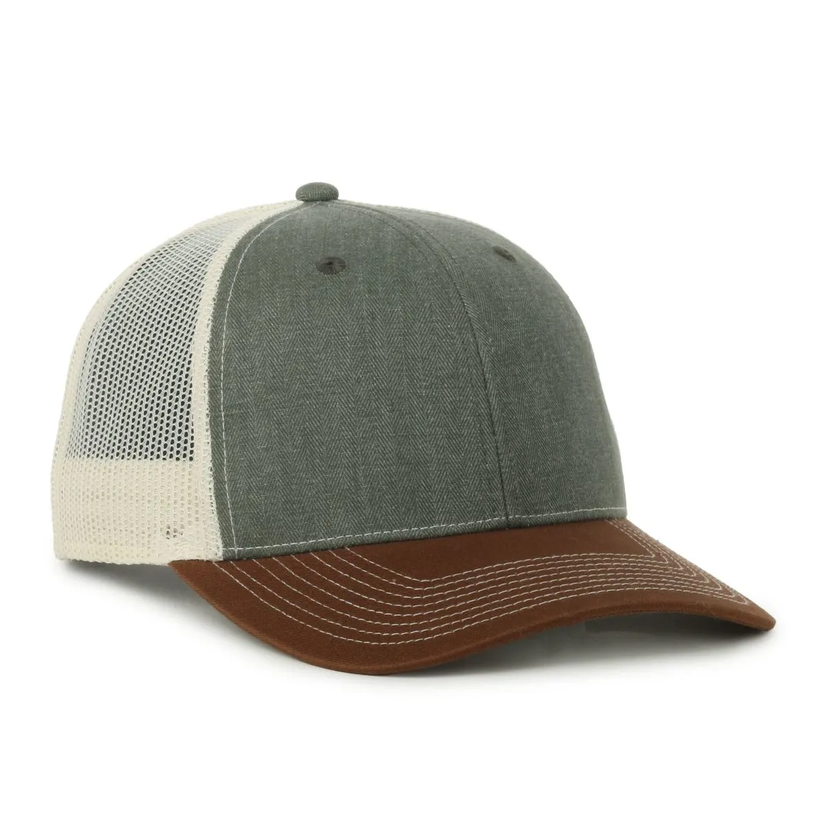 Outdoor Cap OC771 Premium Modern Trucker Cap – Pro Round Crown, Mesh Back, Structured Fit, Adjustable Snapback - Image 85