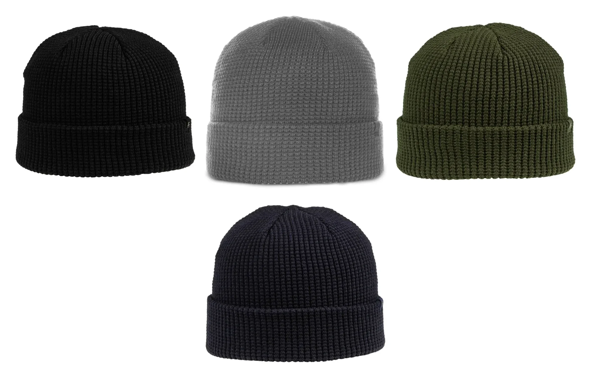 Outdoor Cap 808 Beanie | Waffle Knit Watch Cap with 3" Cuff and Faux Suede Label