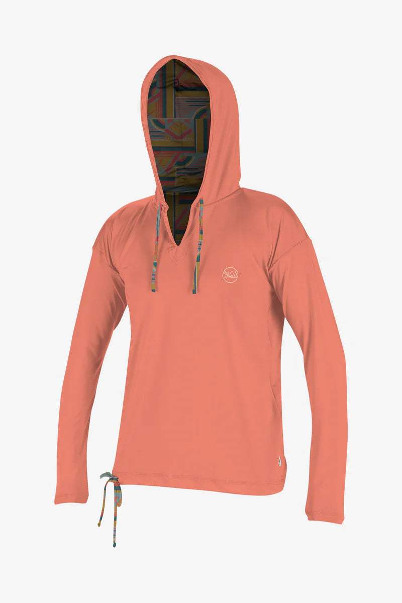 O'Neill Women's Print Long Sleeve Hoodie – Lightweight, Stylish & Comfortable Pullover for Everyday Wear - Image 3