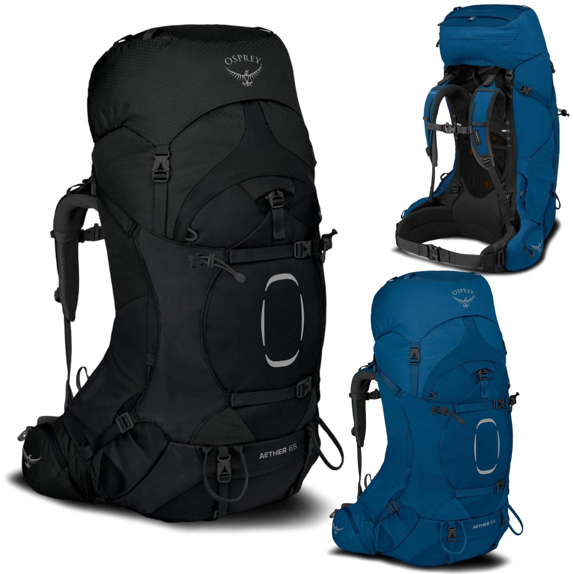 Osprey Aether 55L & Aether 65L Men's Backpacking Pack - Image 3