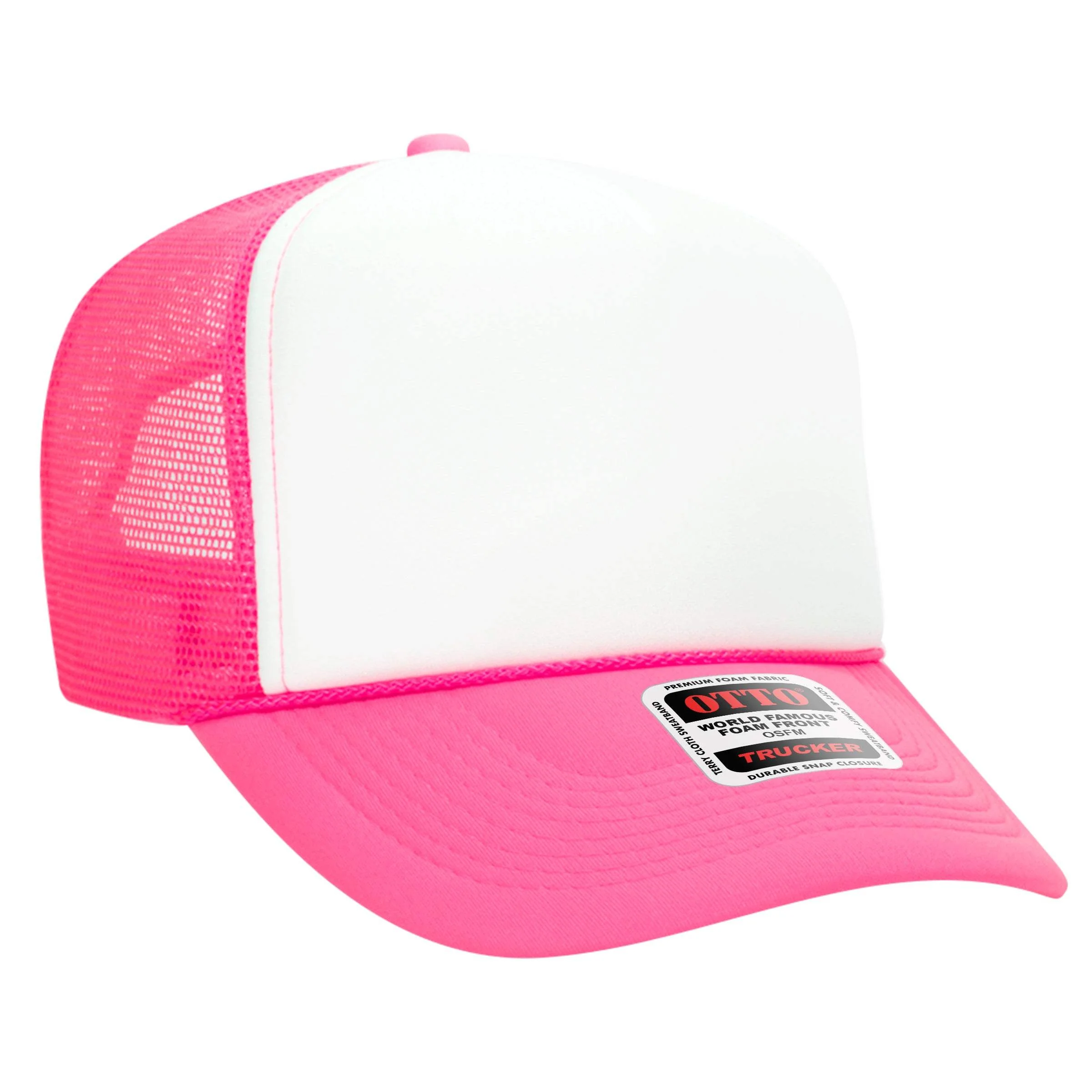 OTTO CAP® 39-165 Foam Trucker Hat 5 Panel High Crown Trucker Cap - OSFM - OTTO 39 - Image 32