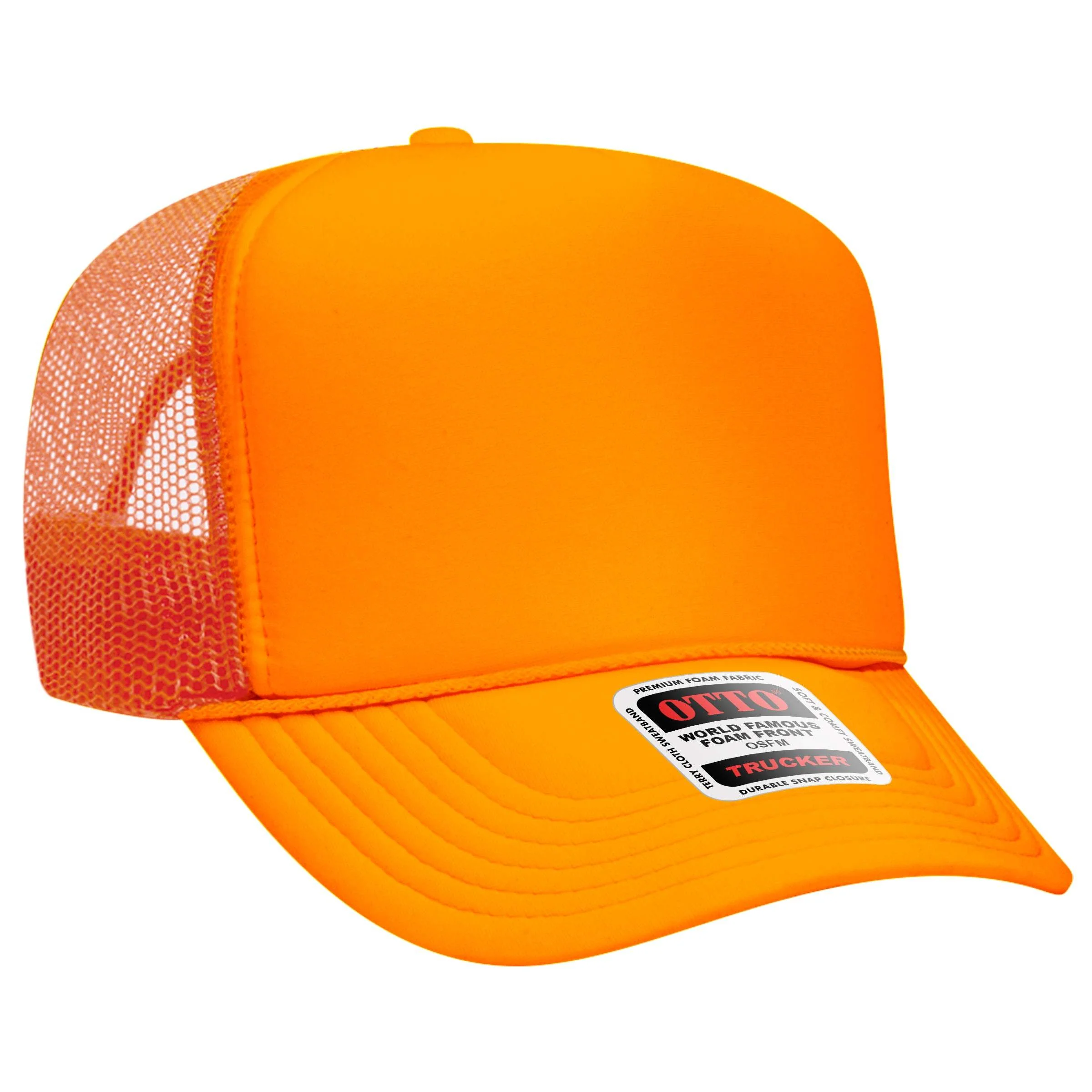 OTTO CAP® 39-165 Foam Trucker Hat 5 Panel High Crown Trucker Cap - OSFM - OTTO 39 - Image 37