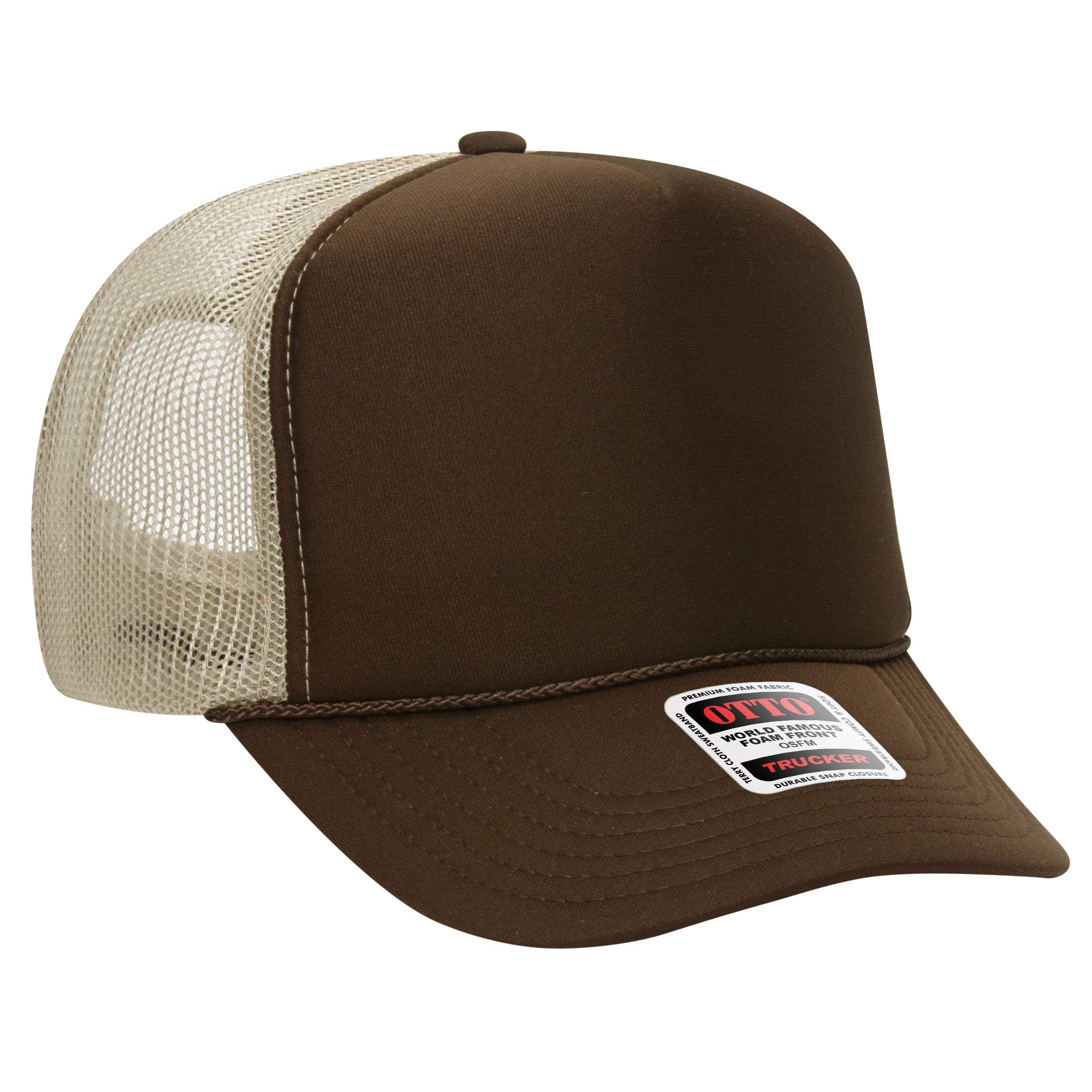 OTTO CAP® 39-165 Foam Trucker Hat 5 Panel High Crown Trucker Cap - OSFM - OTTO 39 - Image 53