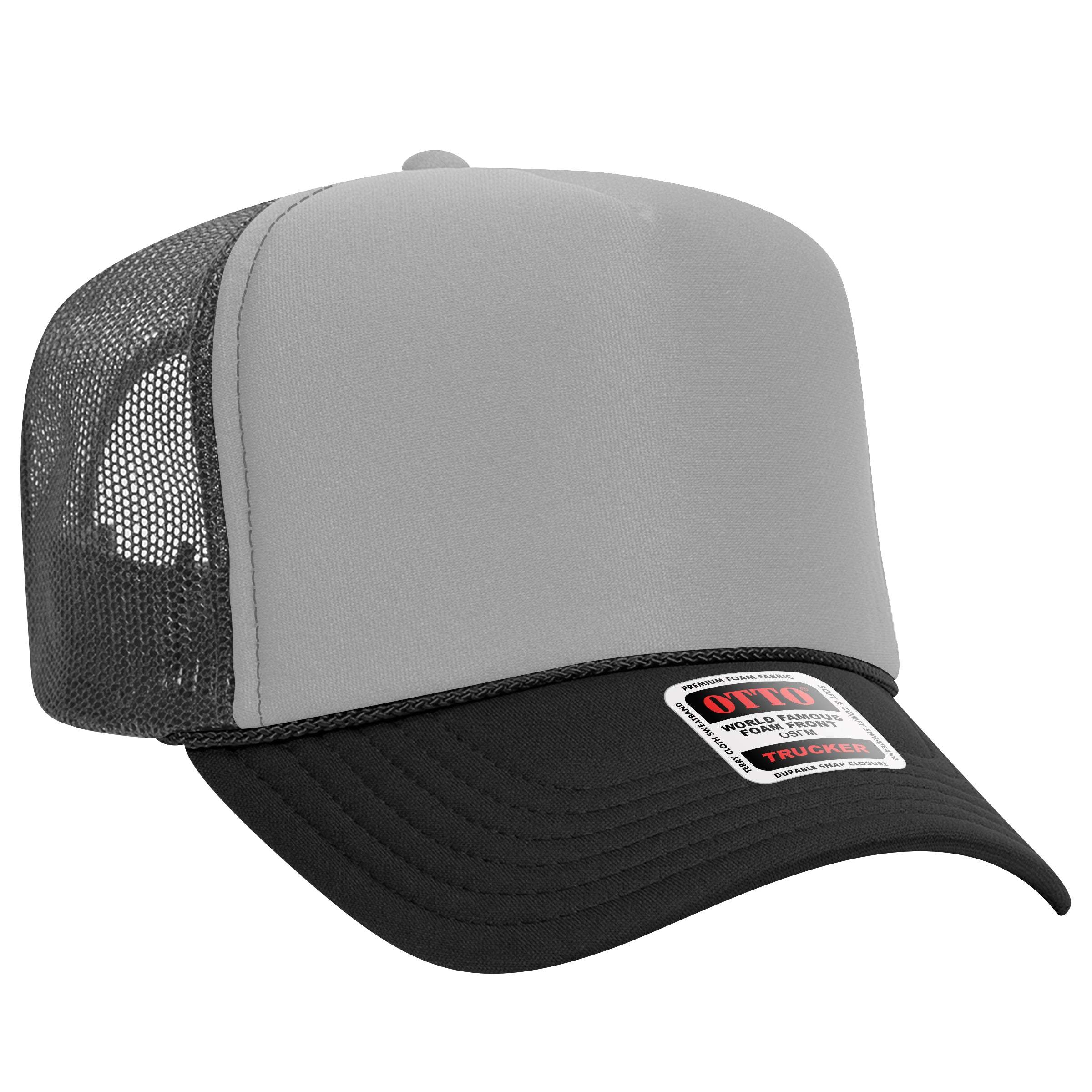 OTTO CAP® 39-165 Foam Trucker Hat 5 Panel High Crown Trucker Cap - OSFM - OTTO 39 - Image 61