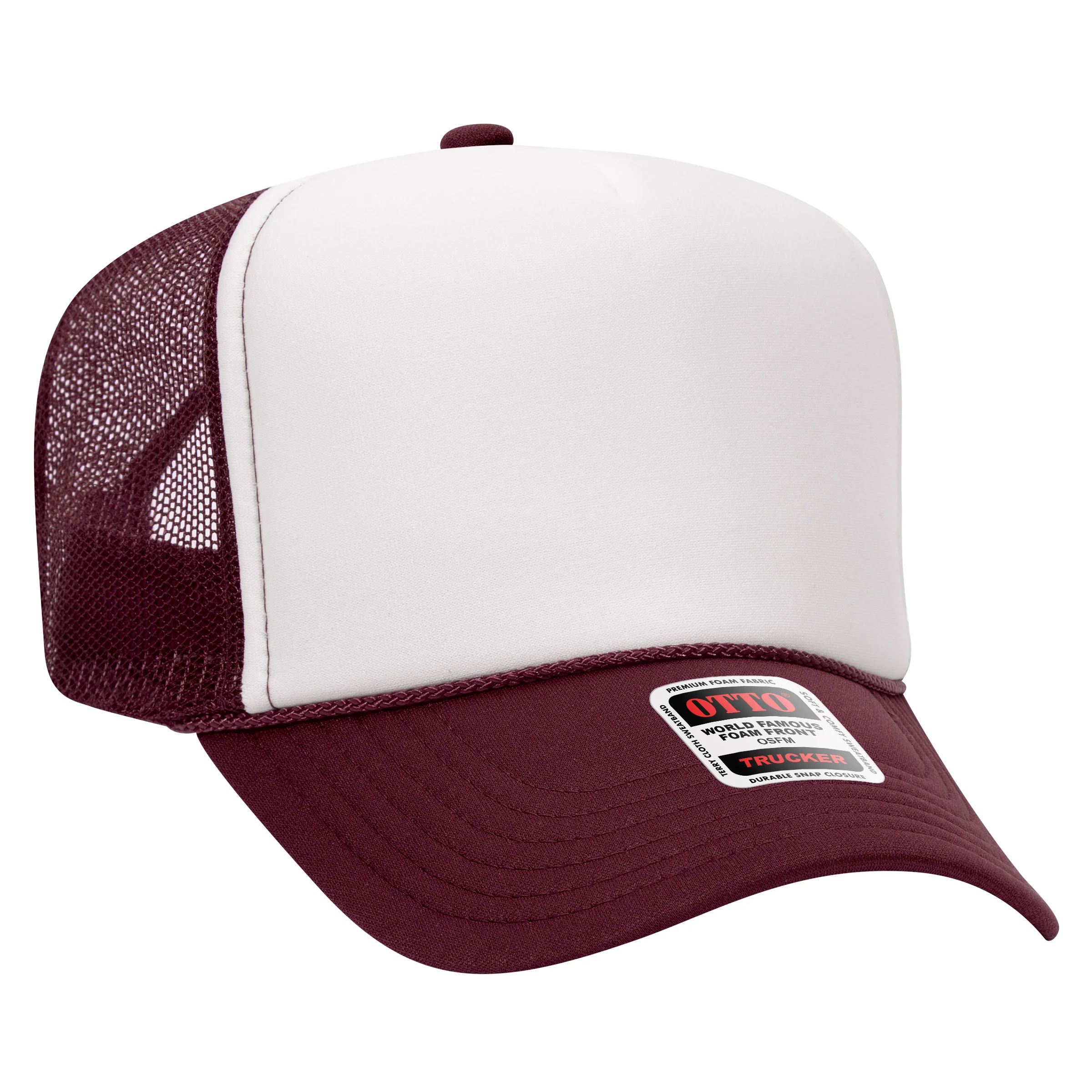 OTTO CAP® 39-165 Foam Trucker Hat 5 Panel High Crown Trucker Cap - OSFM - OTTO 39 - Image 83