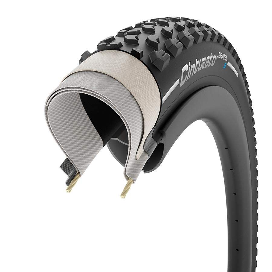 Pirelli Cinturato Gravel S Tubeless Ready folding Tire | Versatile Tire Designed for Reliable Performance on Soft and Muddy Terrain - Image 3