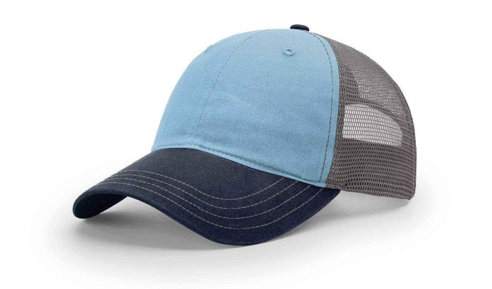 Richardson 111 Garment Washed Snapback Trucker Hat Relaxed Unstructured Cap - Image 8