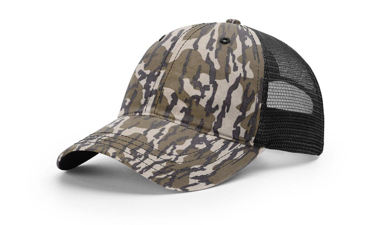 Richardson 111P Snapback Hat Garment Washed Printed Trucker Cap - Image 10
