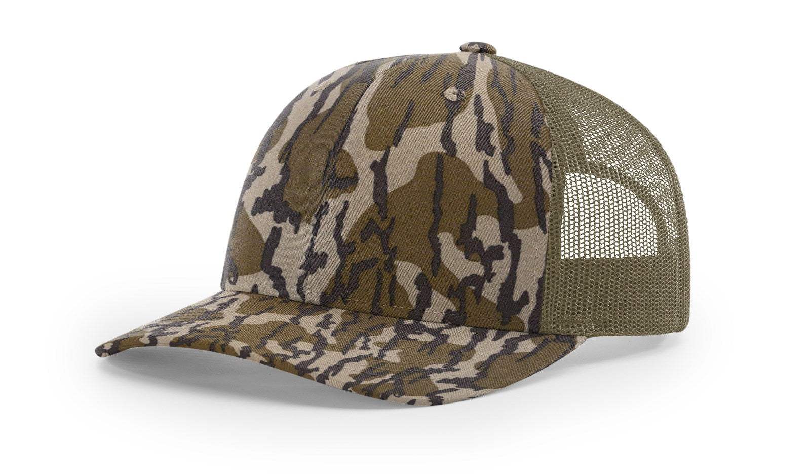 Richardson 112P Camo Trucker Hat Snapback Caps Camo Blaze Orange Realtree Mossy Oak Hats - Image 18