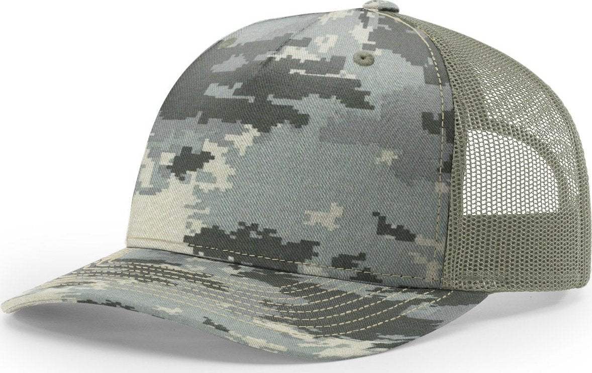 Richardson 112PFP Duck Camo Bottomland Camo Hat Five Panel Hat Trucker Cap - Image 12